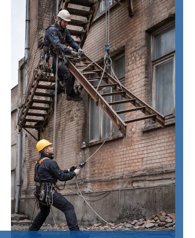 Демонтаж пожарной лестницы в Братске от 12245 р. | ВЫСОТНИК-Брт