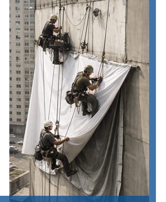 Замена баннерного полотна в Братске от 6633 р. | ВЫСОТНИК-Брт—заказать