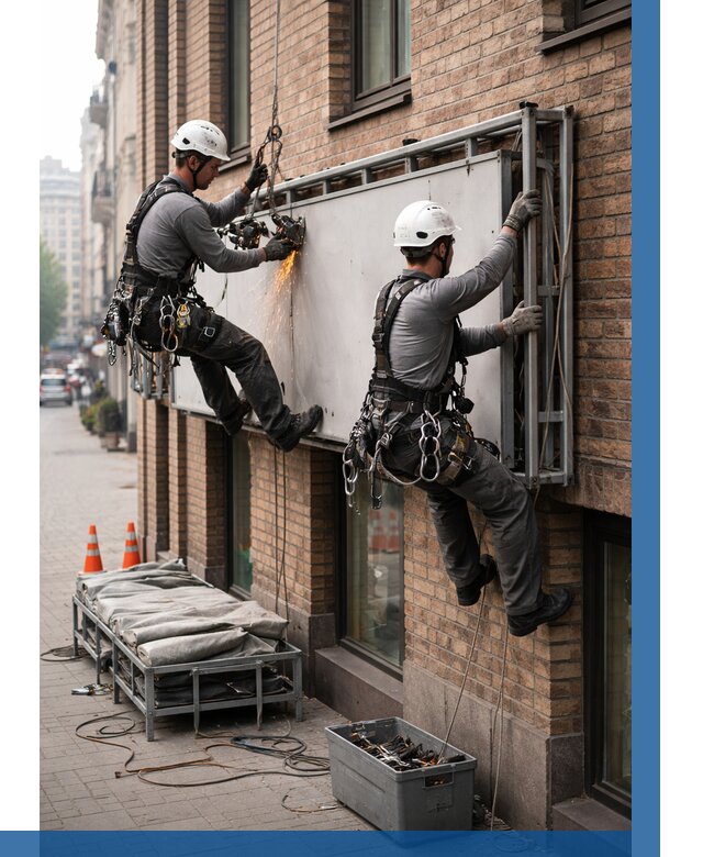 Демонтаж рекламной вывески в Братске от 6633 р. | ВЫСОТНИК-Брт