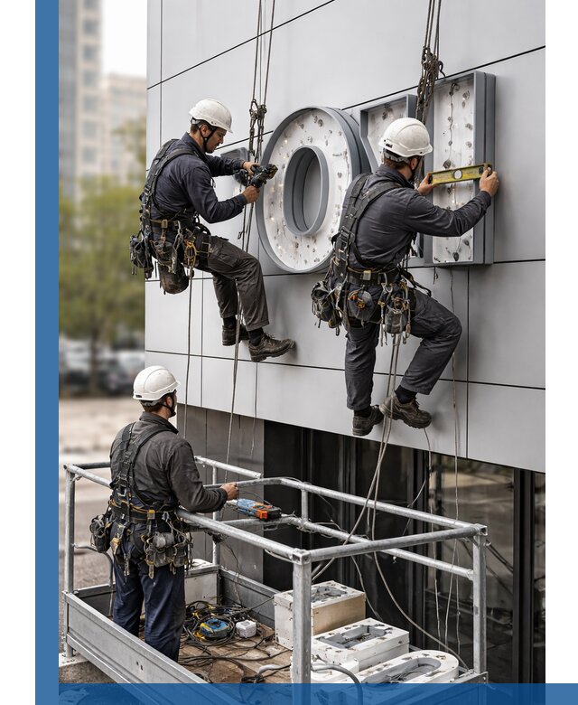 Профессиональный монтаж световых букв в Братске под ключ