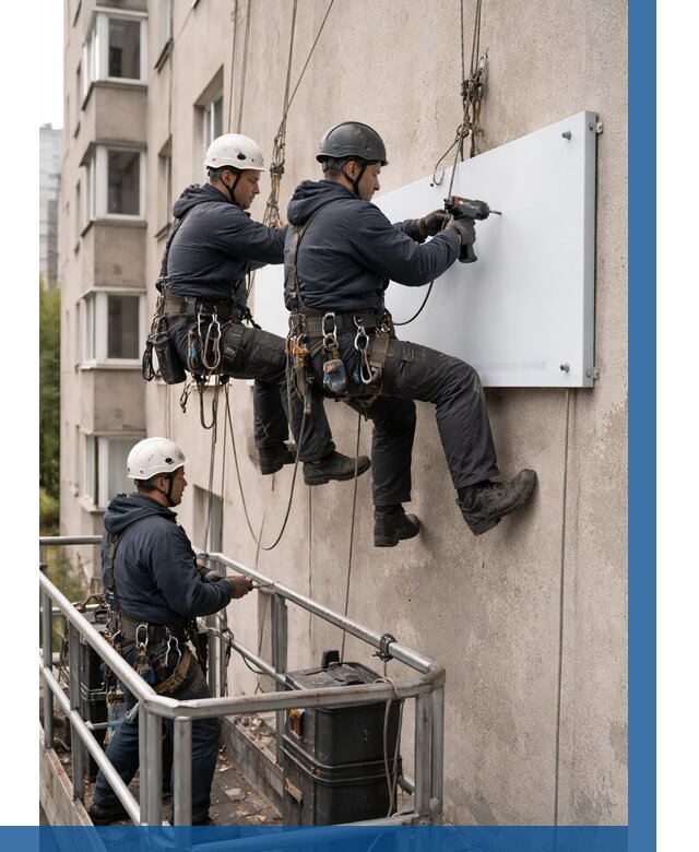 Монтаж табличек и указателей в Братске от 3571 р. | ВЫСОТНИК-Брт