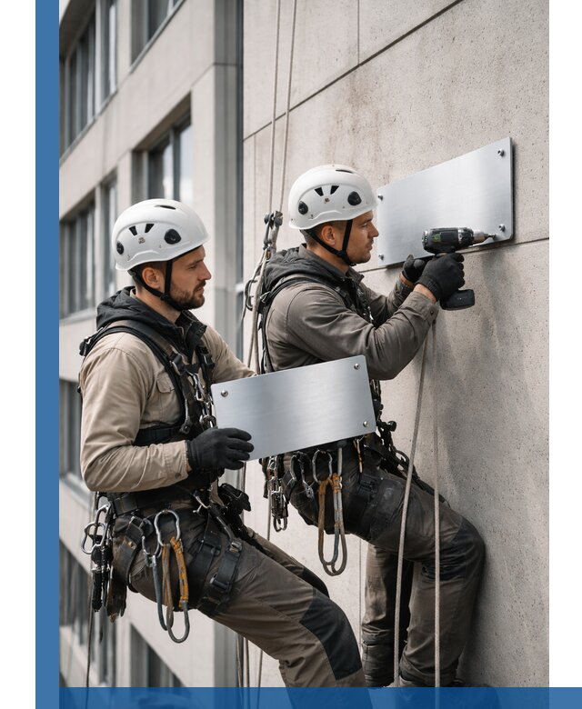 Монтаж табличек и указателей в Братске для зданий и сооружений