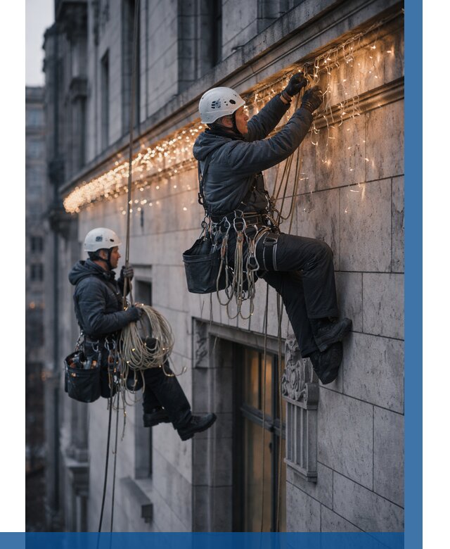 Монтаж новогодней иллюминации в Братске от 8673 р. | ВЫСОТНИК-Брт