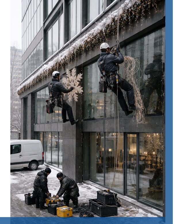 Демонтаж новогоднего оформления в Братске от 5612 р. | ВЫСОТНИК-Брт