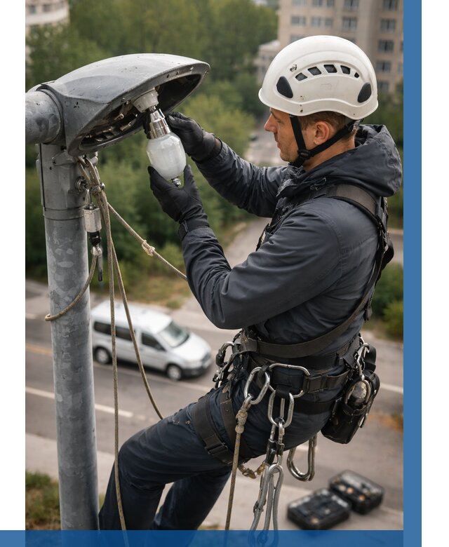 Замена ламп на высоте в Братске от 2551 р. | ВЫСОТНИК-Брт