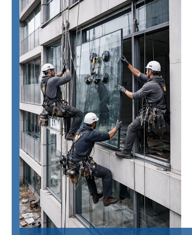 Фасадное остекление и монтаж витражей зданий в Братске под ключ