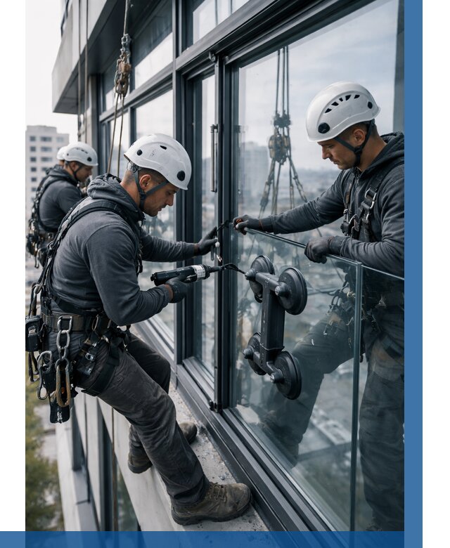 Витражное остекление зданий в Братске от 3571 р. | ВЫСОТНИК-Брт