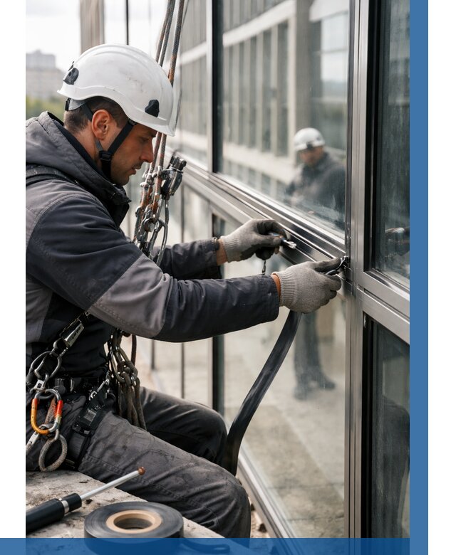 Ремонт витражных конструкций в Братске от 3571 р. | ВЫСОТНИК-Брт