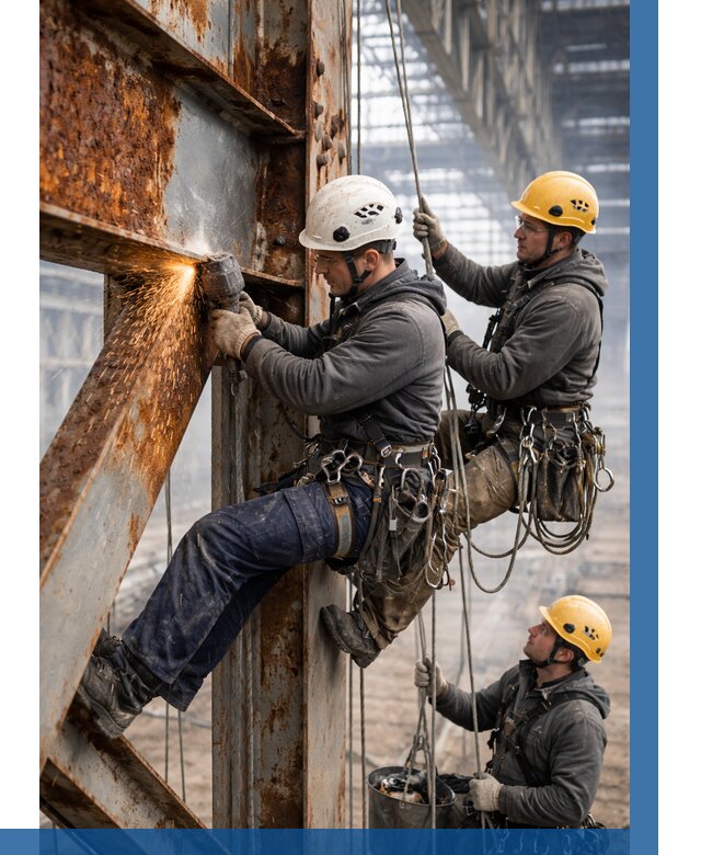 Зачистка металла от ржавчины в Братске от 357 р. | ВЫСОТНИК-Брт