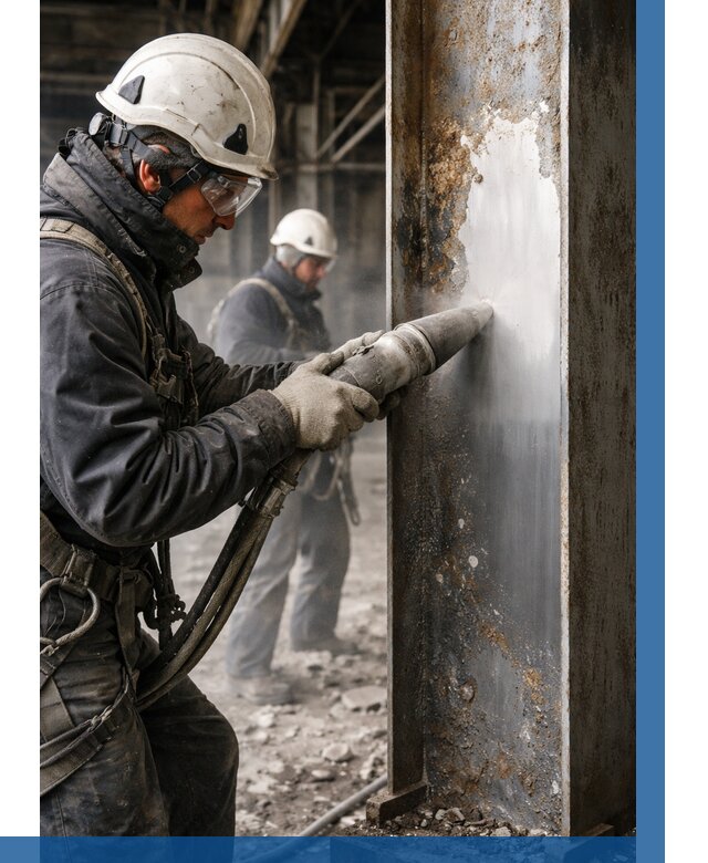 Удаление старой краски с металла в Братске от 459 р. | ВЫСОТНИК-Брт