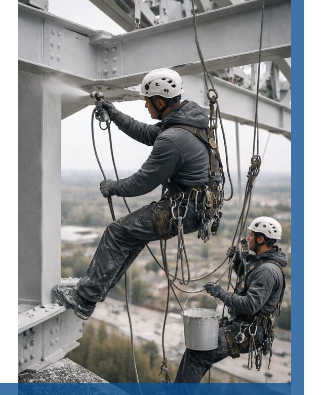 Покраска металлоконструкций на высоте в Братске 357 р |ВЫСОТНИК-Брт