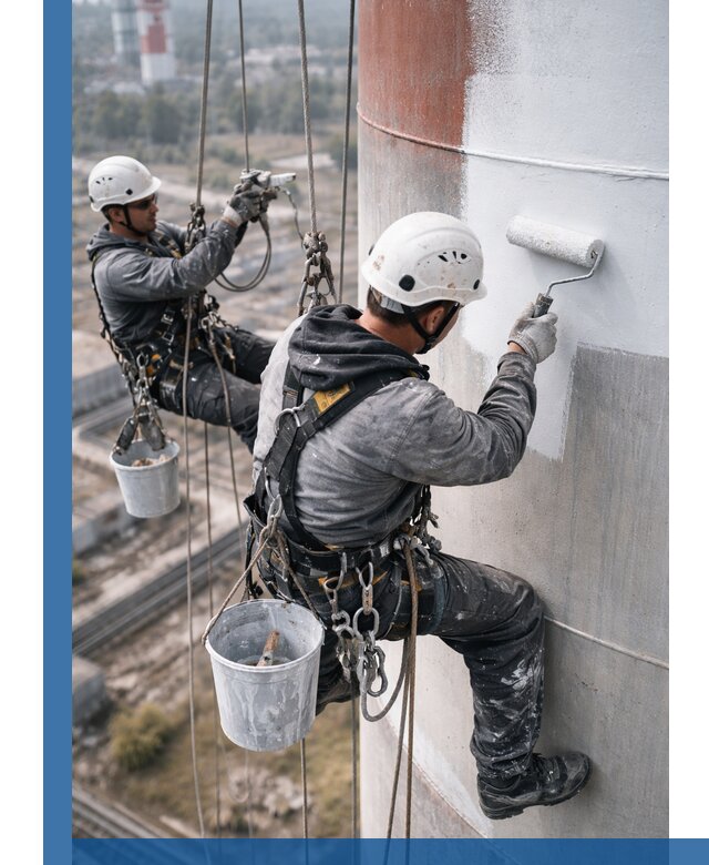 Покраска дымовых труб в Братске: антикоррозийная защита и восстановление