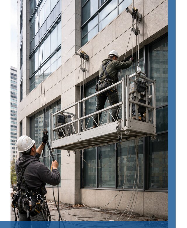 Монтаж и подъем фасадной люльки в Братске от 12245 р. | ВЫСОТНИК-Брт
