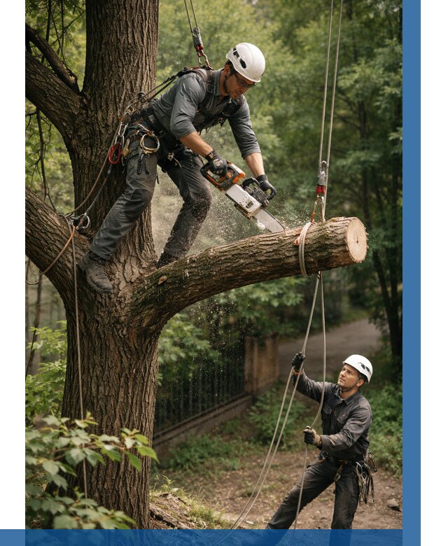 Спил деревьев альпинистами в Братске от 8163 р. | ВЫСОТНИК-Брт