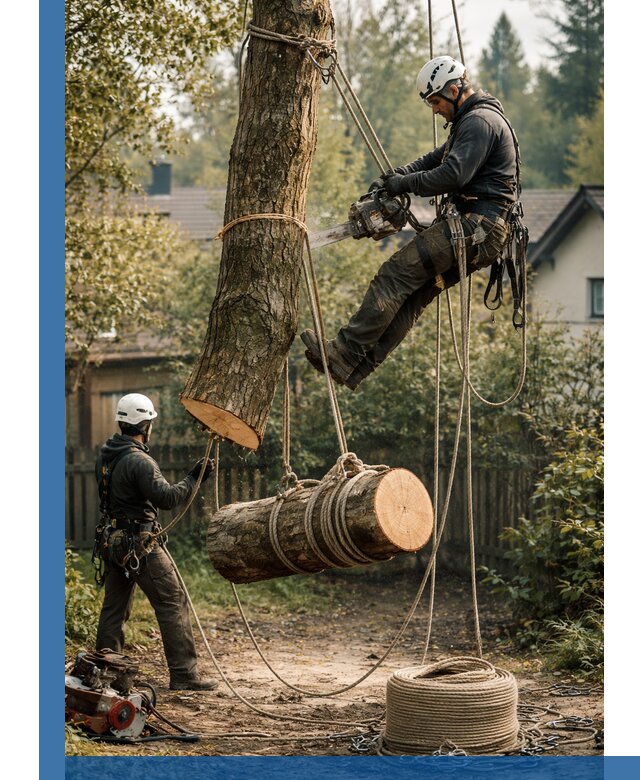 Валка деревьев частями в Братске, безопасно и аккуратно