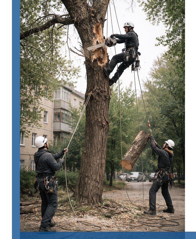 Срочное удаление аварийных деревьев в Братске с гарантией безопасности