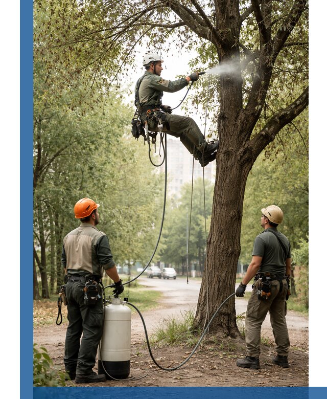 Обработка деревьев от вредителей в Братске профессиональная защита