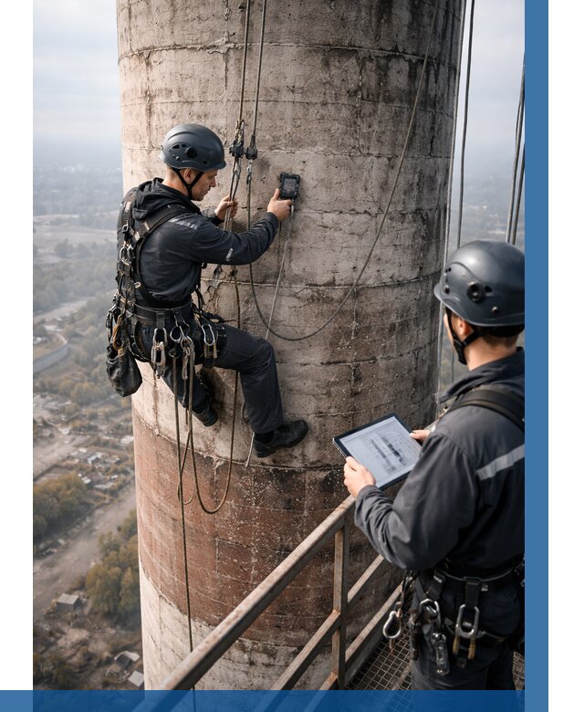 Обследование дымовой трубы в Братске от 8163 р. | ВЫСОТНИК-Брт