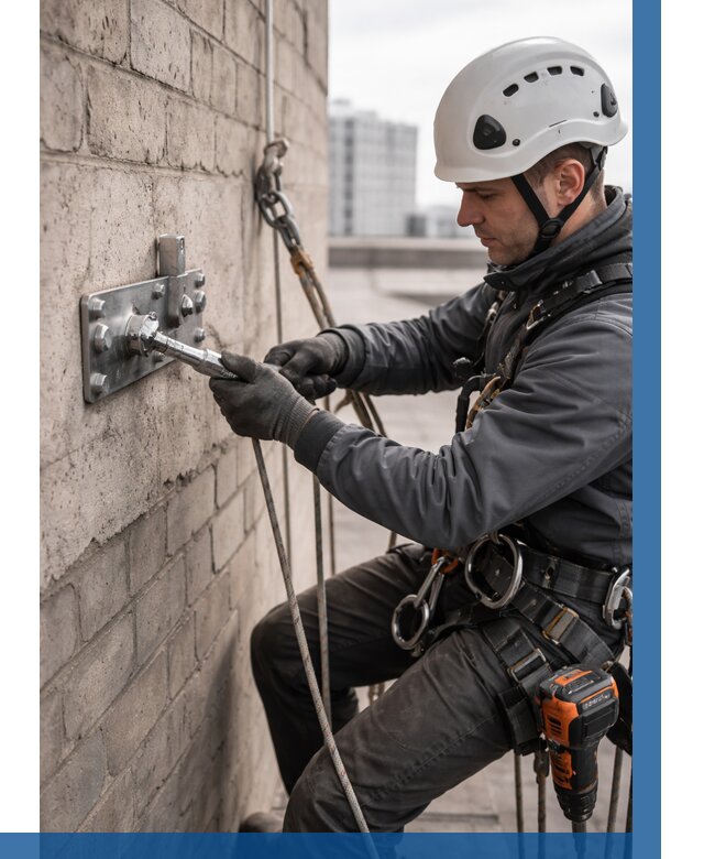 Установка анкерных точек в Братске от 3571 р. | ВЫСОТНИК-Брт